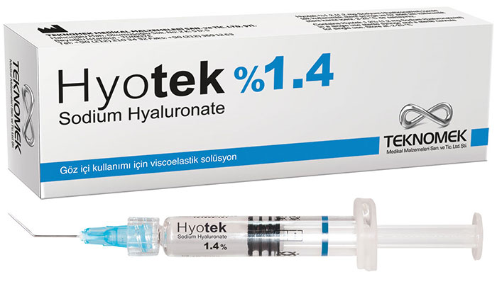 Віскоеластичний розчин гіалуронату натрію Hyotek 1,4%, 2мл